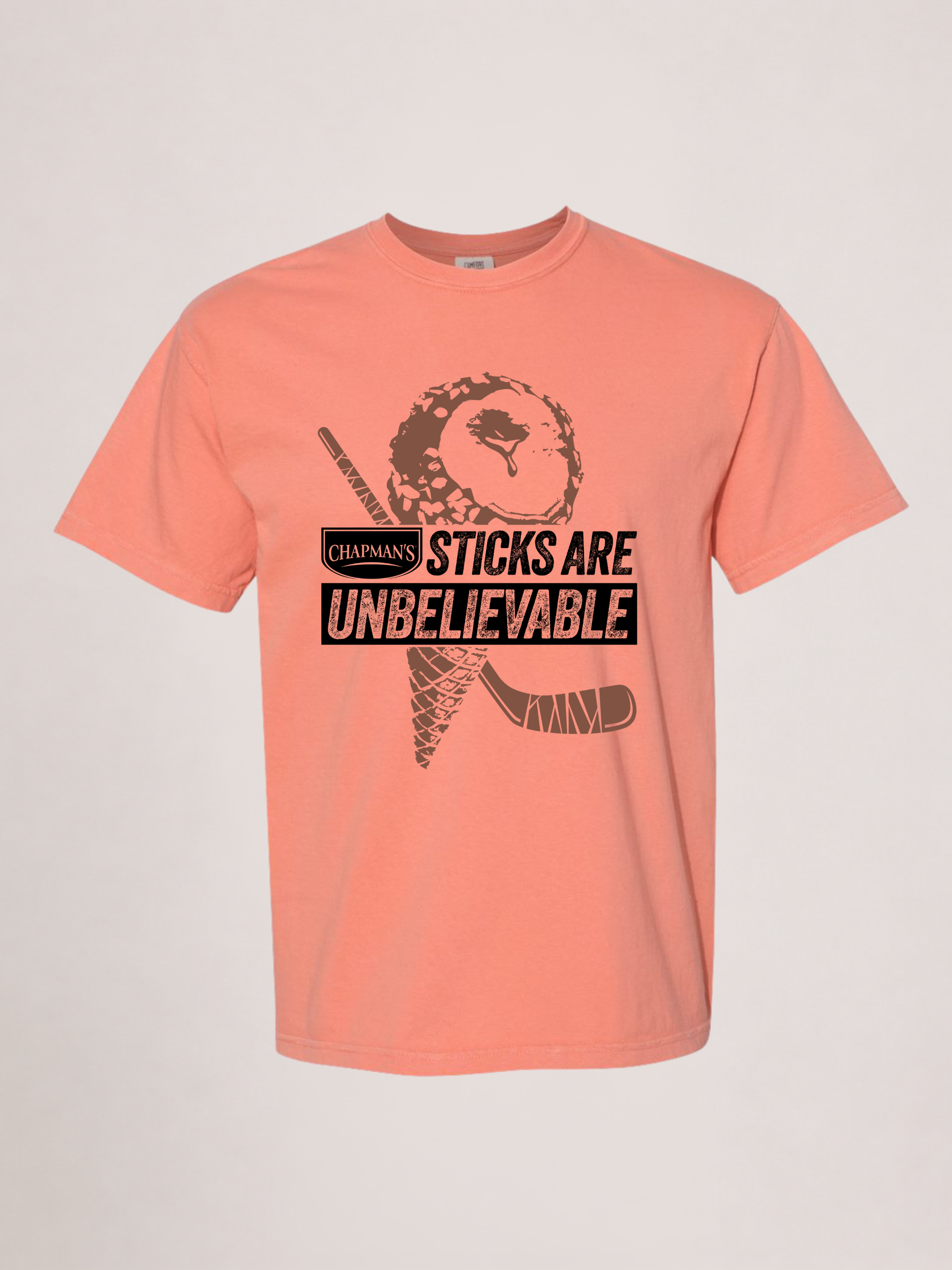 Chapman’s “Sticks Are Unbelievable” Comfort Colors® T-Shirt – Terracotta