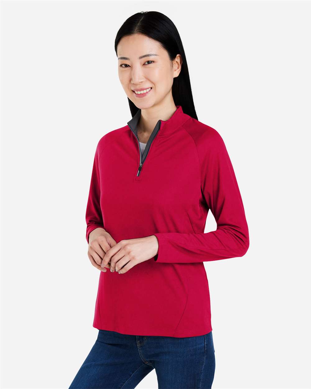 CORE365 CE418W Women's Origin Performance Pique Quarter-Zip Pullover