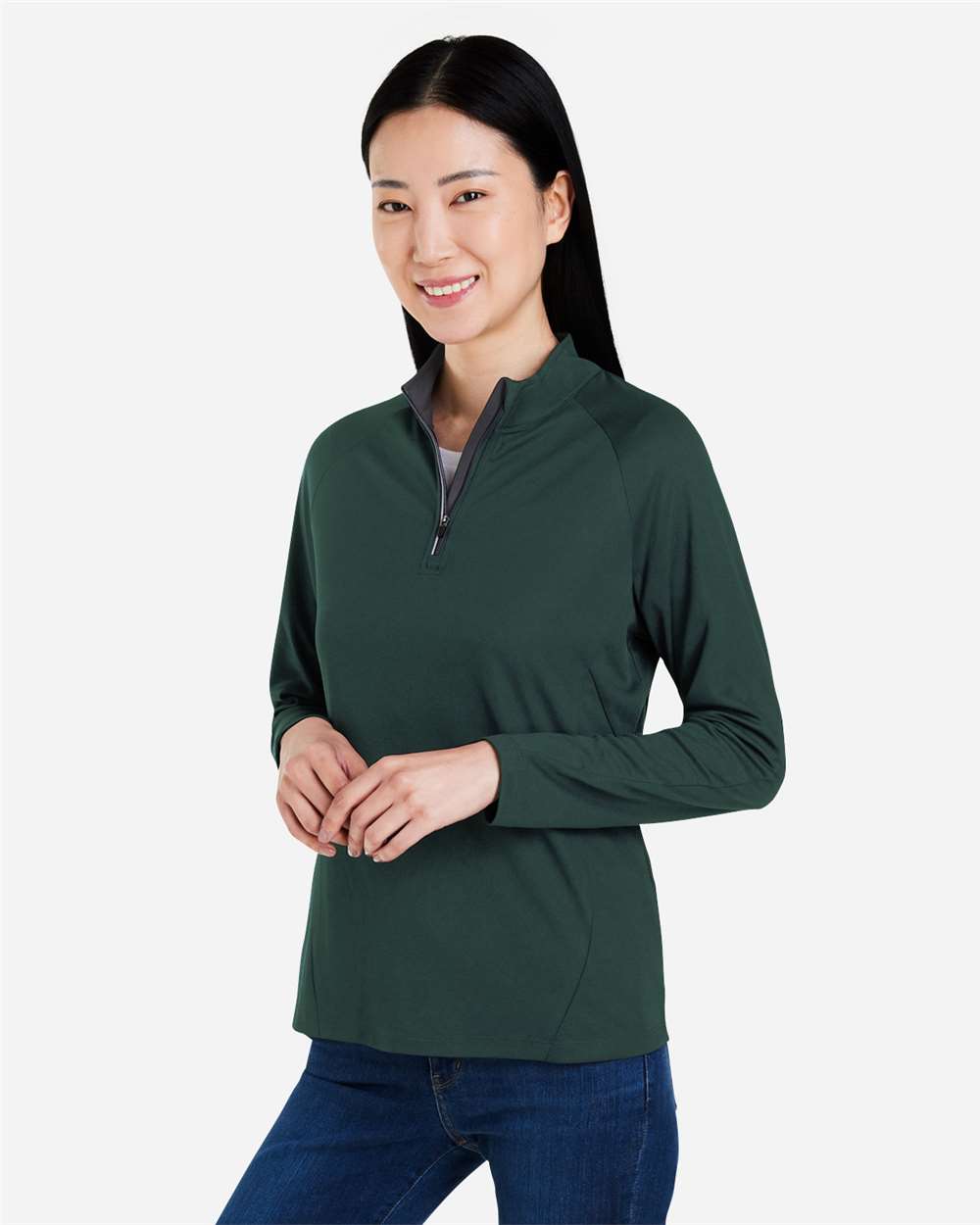 CORE365 CE418W Women's Origin Performance Pique Quarter-Zip Pullover