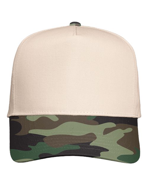 Valucap 8869 Five-Panel Twill Cap
