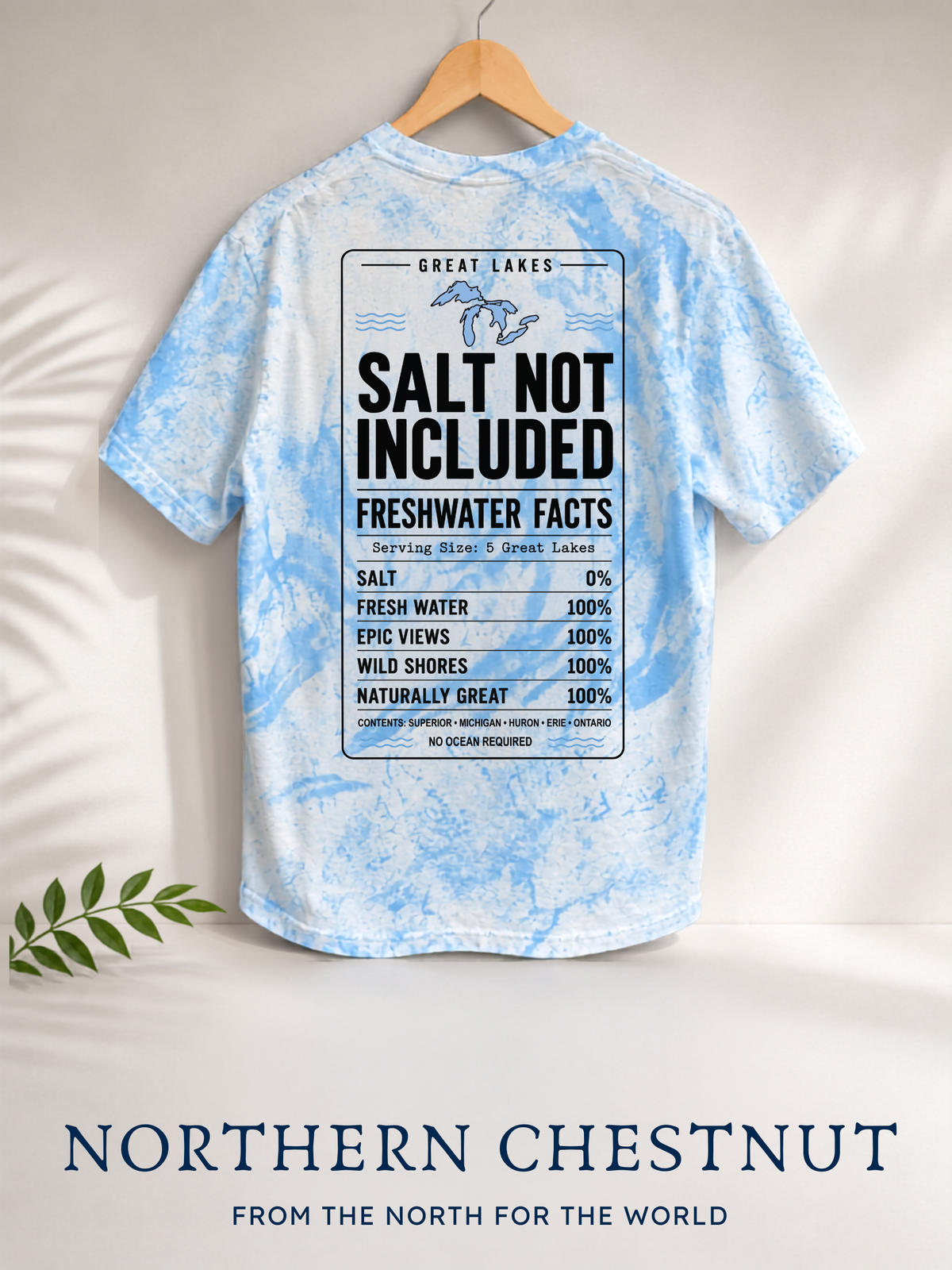 Great Lakes “No Ocean Required” Tie-Dye T-Shirt