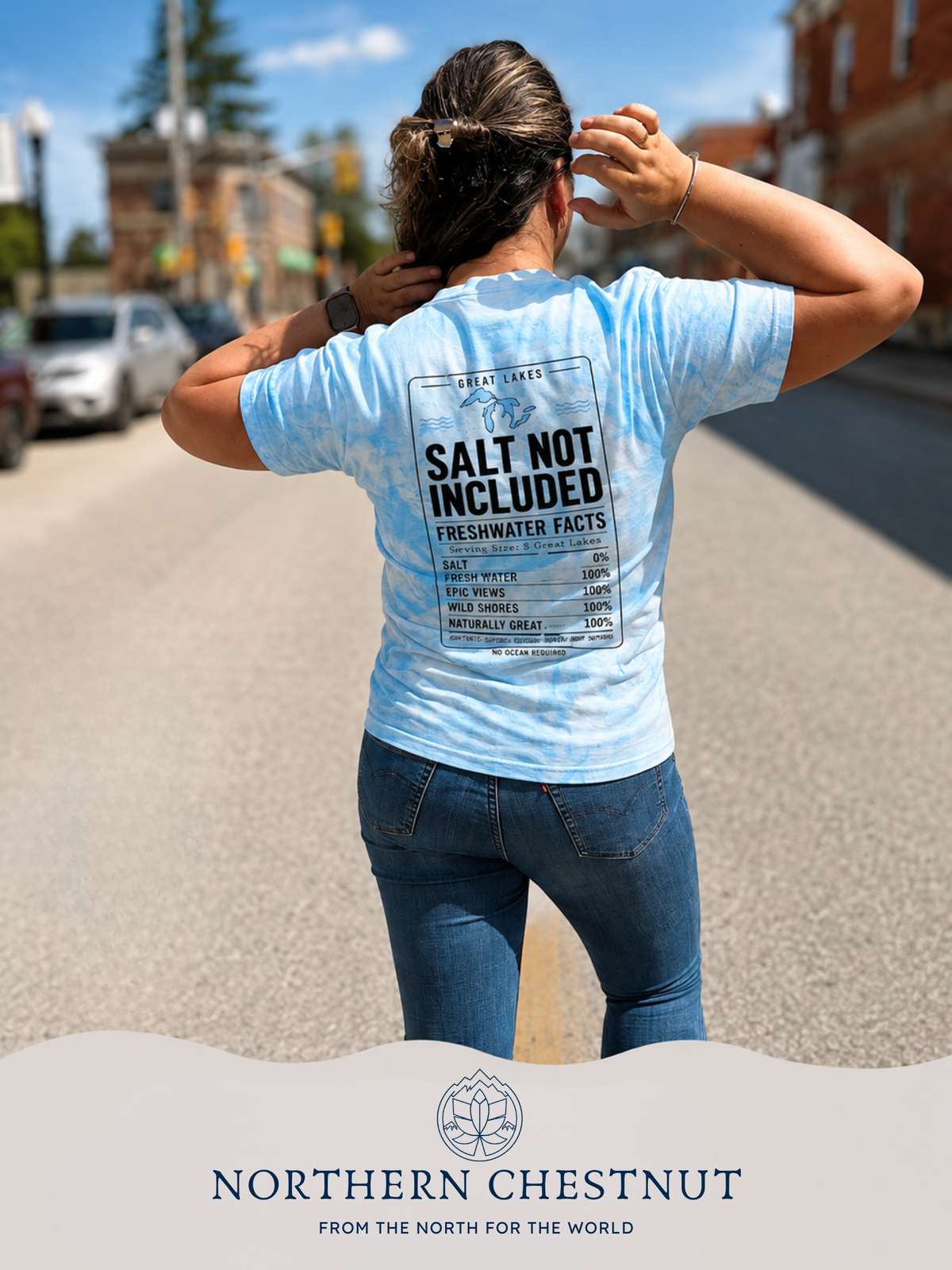 Great Lakes “No Ocean Required” Tie-Dye T-Shirt
