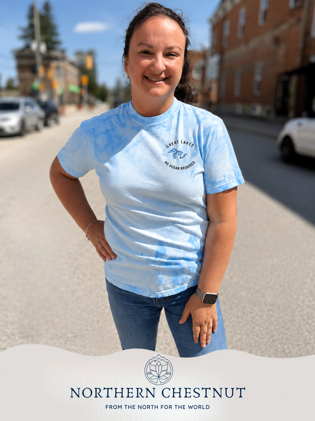Great Lakes “No Ocean Required” Tie-Dye T-Shirt