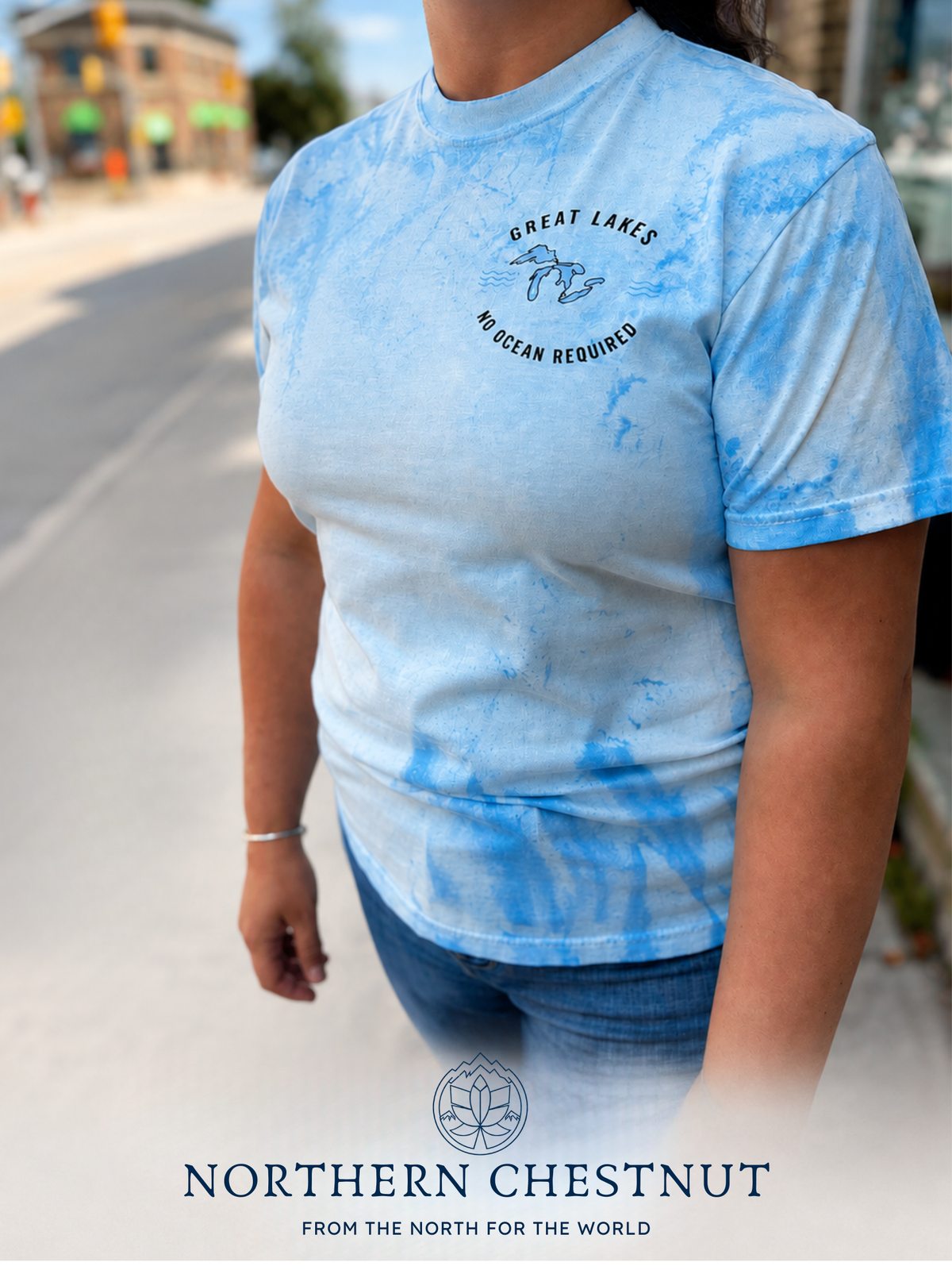 Great Lakes “No Ocean Required” Tie-Dye T-Shirt