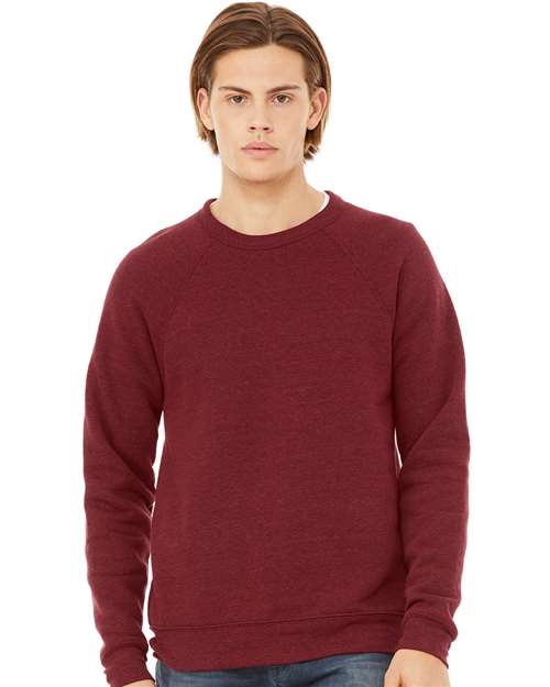 BELLA + CANVAS 3901 Unisex Sponge Fleece Raglan Crewneck Sweatshirt