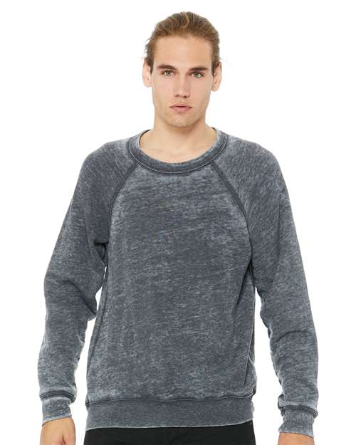 BELLA + CANVAS 3901 Unisex Sponge Fleece Raglan Crewneck Sweatshirt
