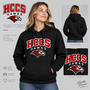 HCCS Hawks Printed Adult Pullover Hoodie