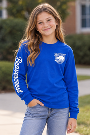 Beavercrest Youth Long Sleeve – Crest & Sleeve Print
