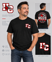 HCCS Hawks Adult T-Shirt – Left Chest & Back Print