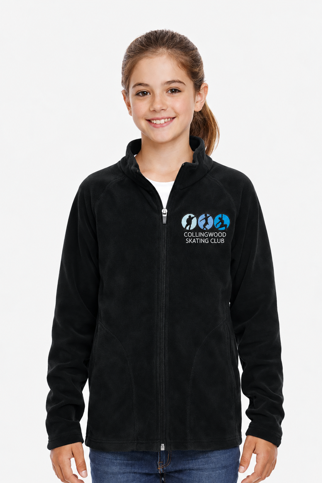 Collingwood Skating Club – Youth Embroidered Microfleece Jacket