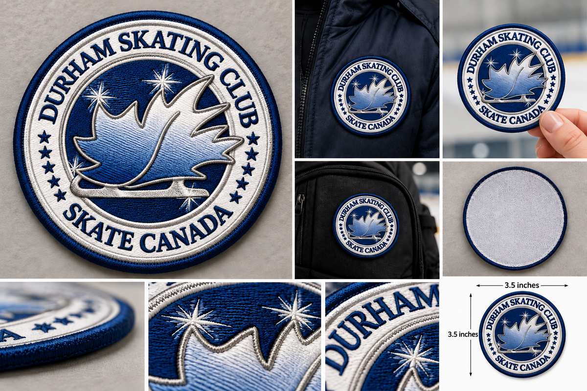 Durham Skating Club – Official Embroidered Patch (3.5”)