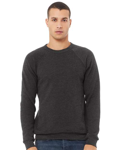 BELLA + CANVAS 3901 Unisex Sponge Fleece Raglan Crewneck Sweatshirt
