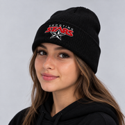 Shooting Stars Embroidered Knit Toque – Black