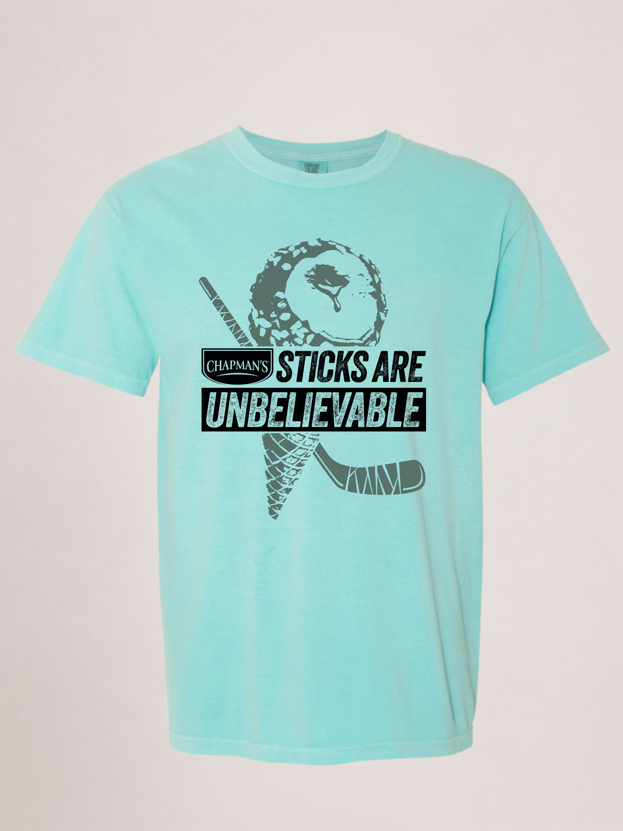 Chapman’s “Sticks Are Unbelievable” Comfort Colors® T-Shirt Youth – Chalky Mint