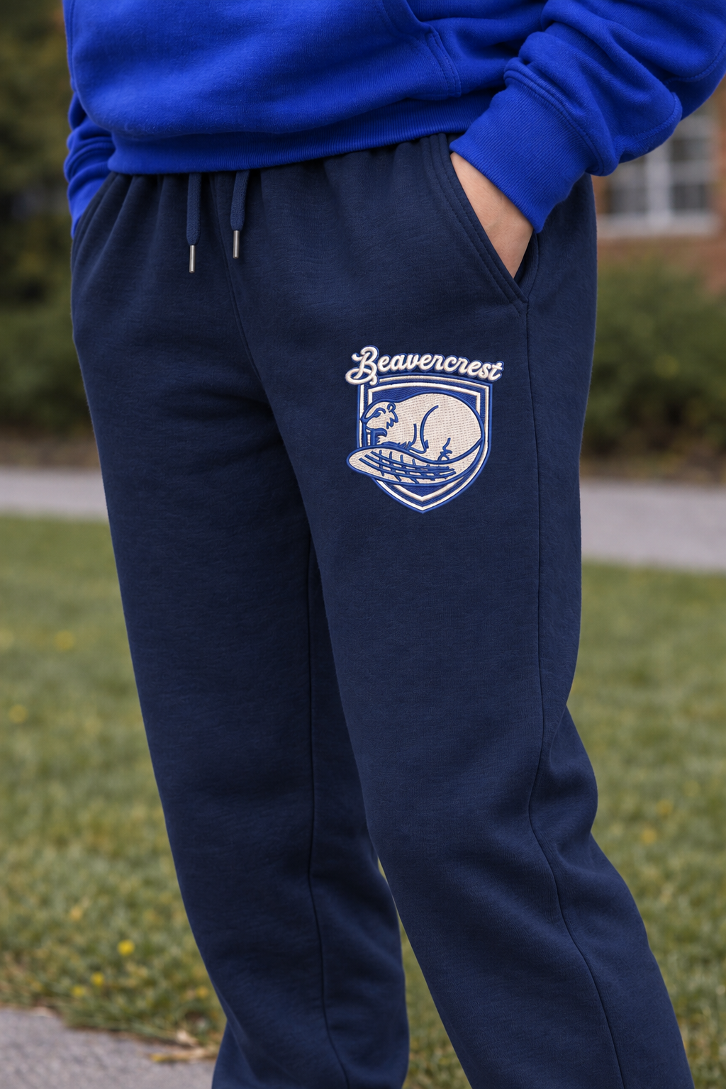 Pantalones de chándal Beavercrest Youth – Gris clásico