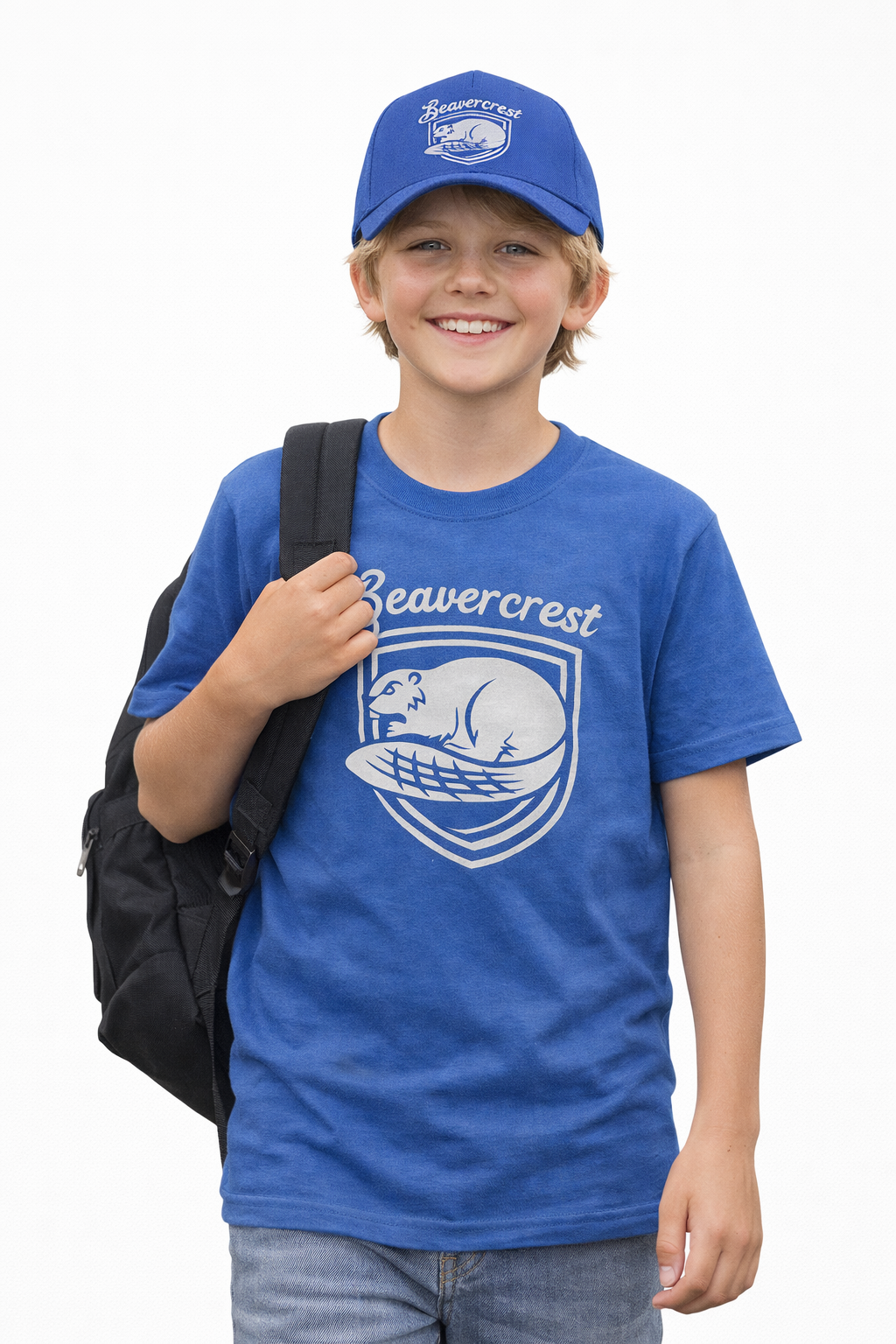 Beavercrest Youth T-Shirt – Classic Blue