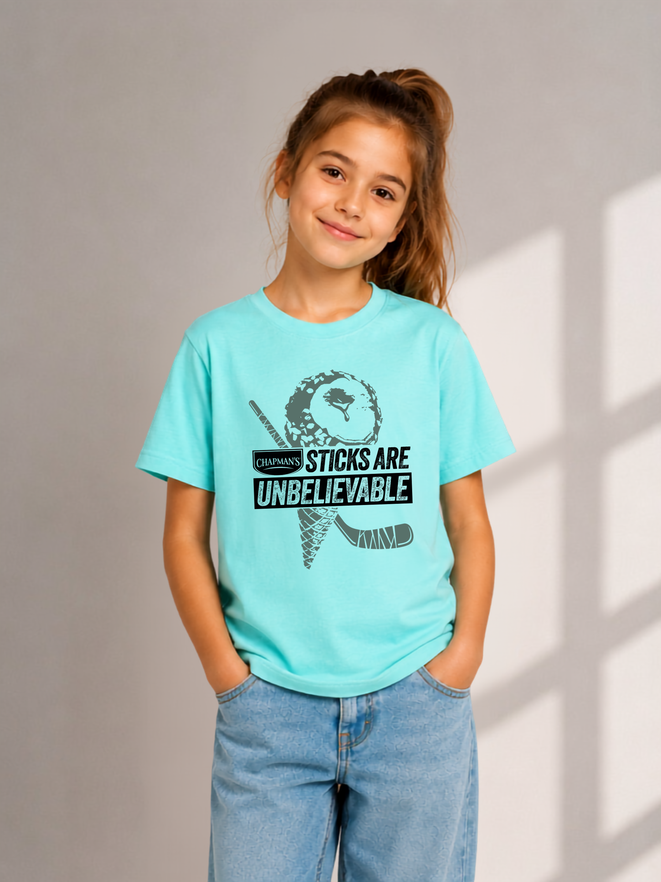 Chapman’s “Sticks Are Unbelievable” Comfort Colors® T-Shirt Youth – Chalky Mint