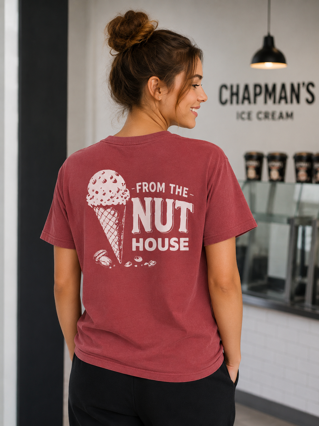 Chapman’s “From the Nut House” Comfort Colors® T-Shirt Brick