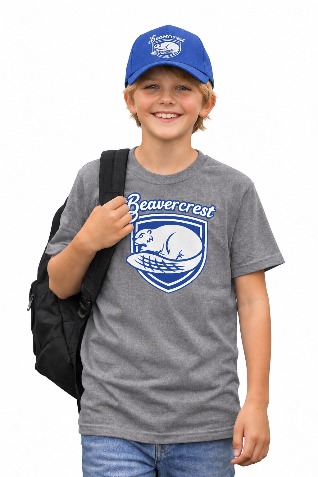 Camiseta Juvenil Beavercrest – Azul Clásico