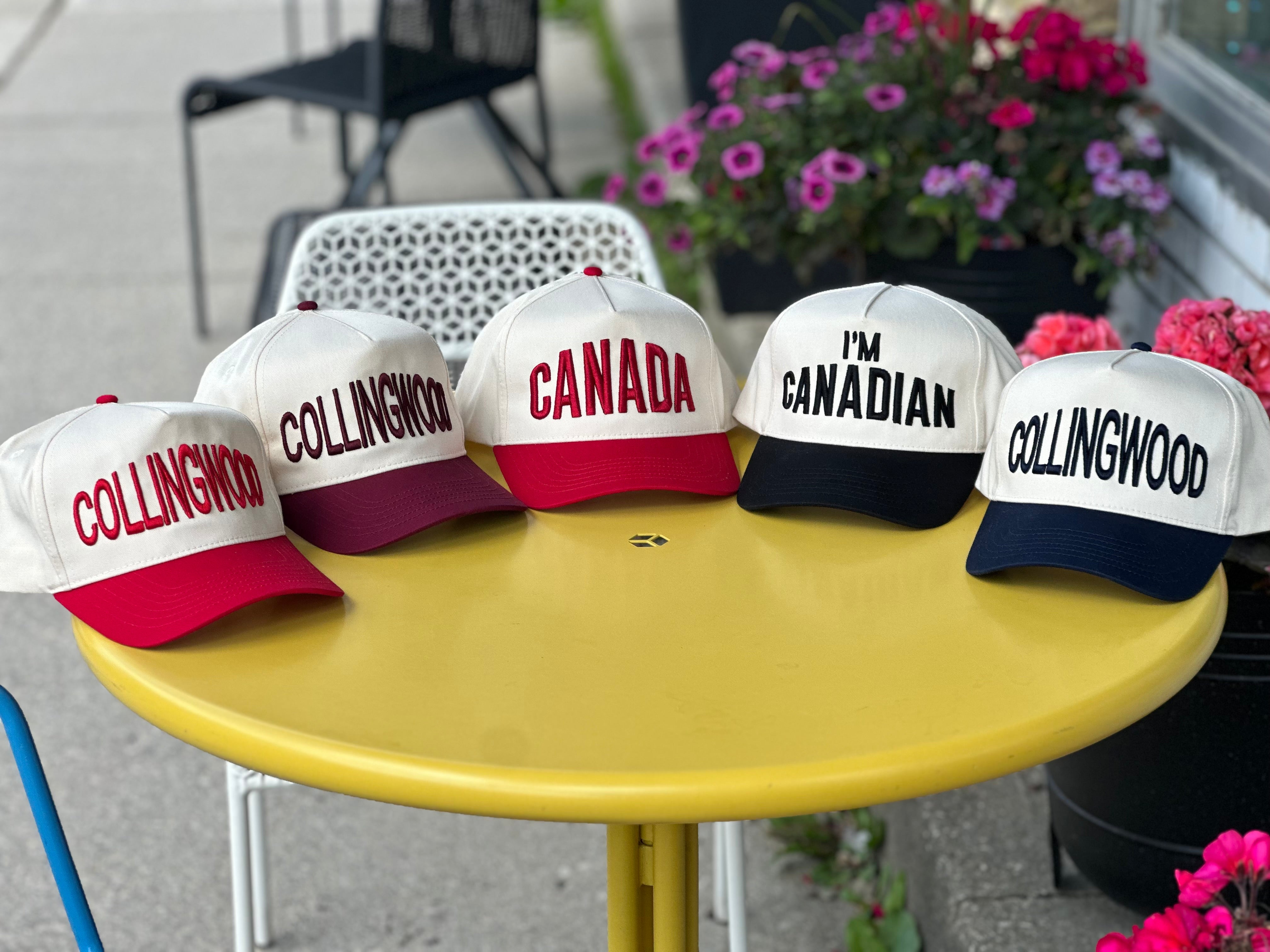 🧢 COLLINGWOOD Baseball Cap with 3D Puff Embroidery