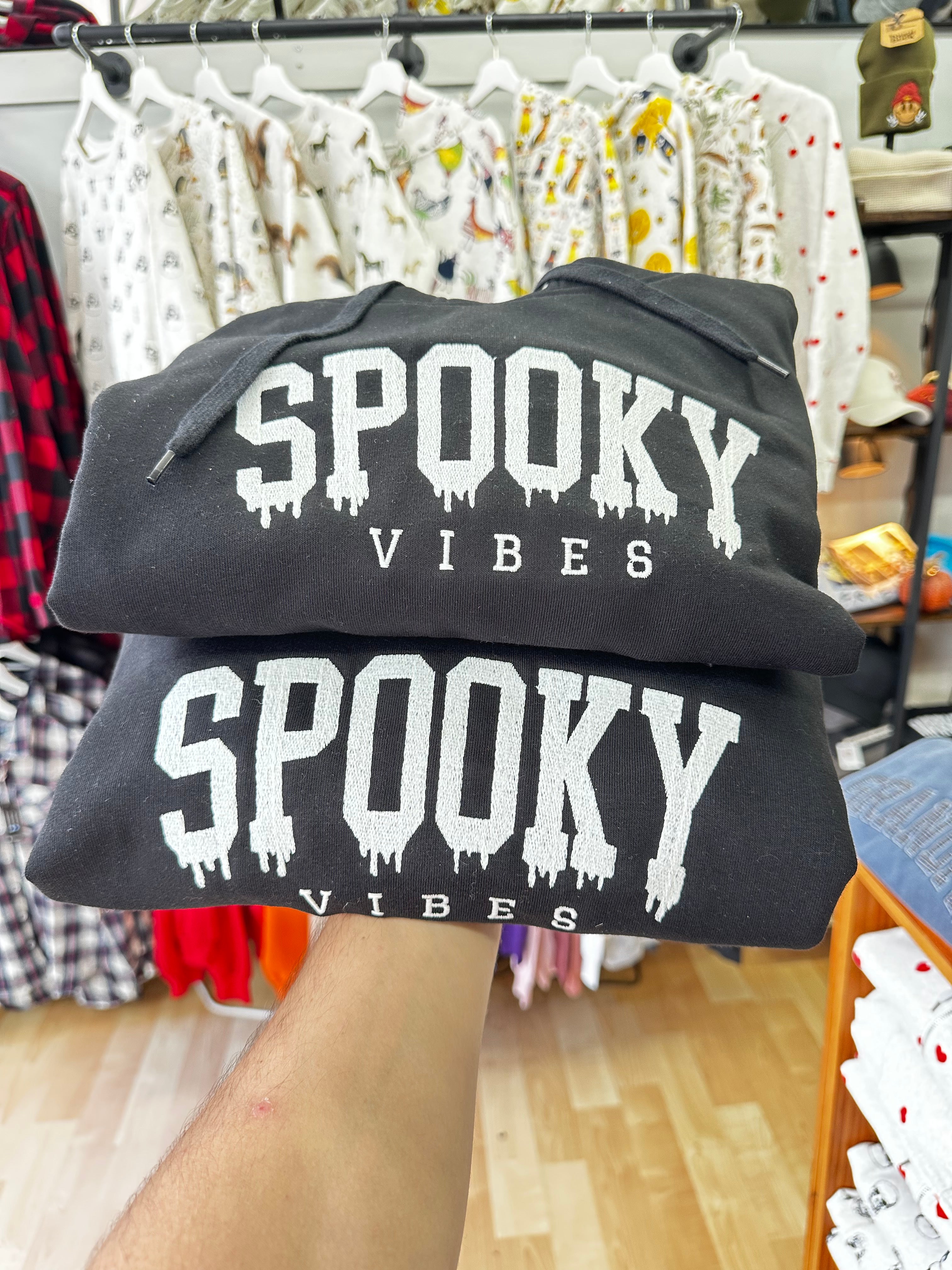 Spooky Vibes Hoodie Glow in the Dark