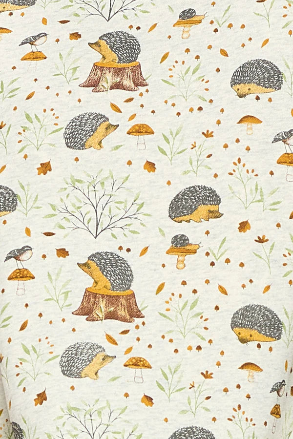 HEDGEHOG MUSHROOM PRINT SWEATSHIRT