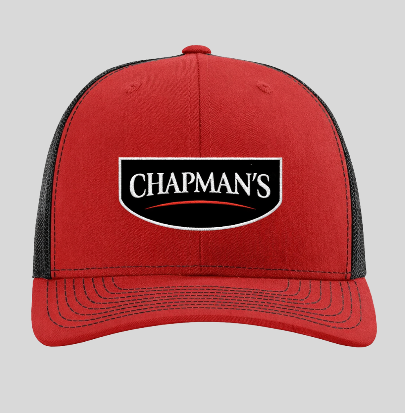 Chapman’s Snapback Trucker Cap — Red/Black