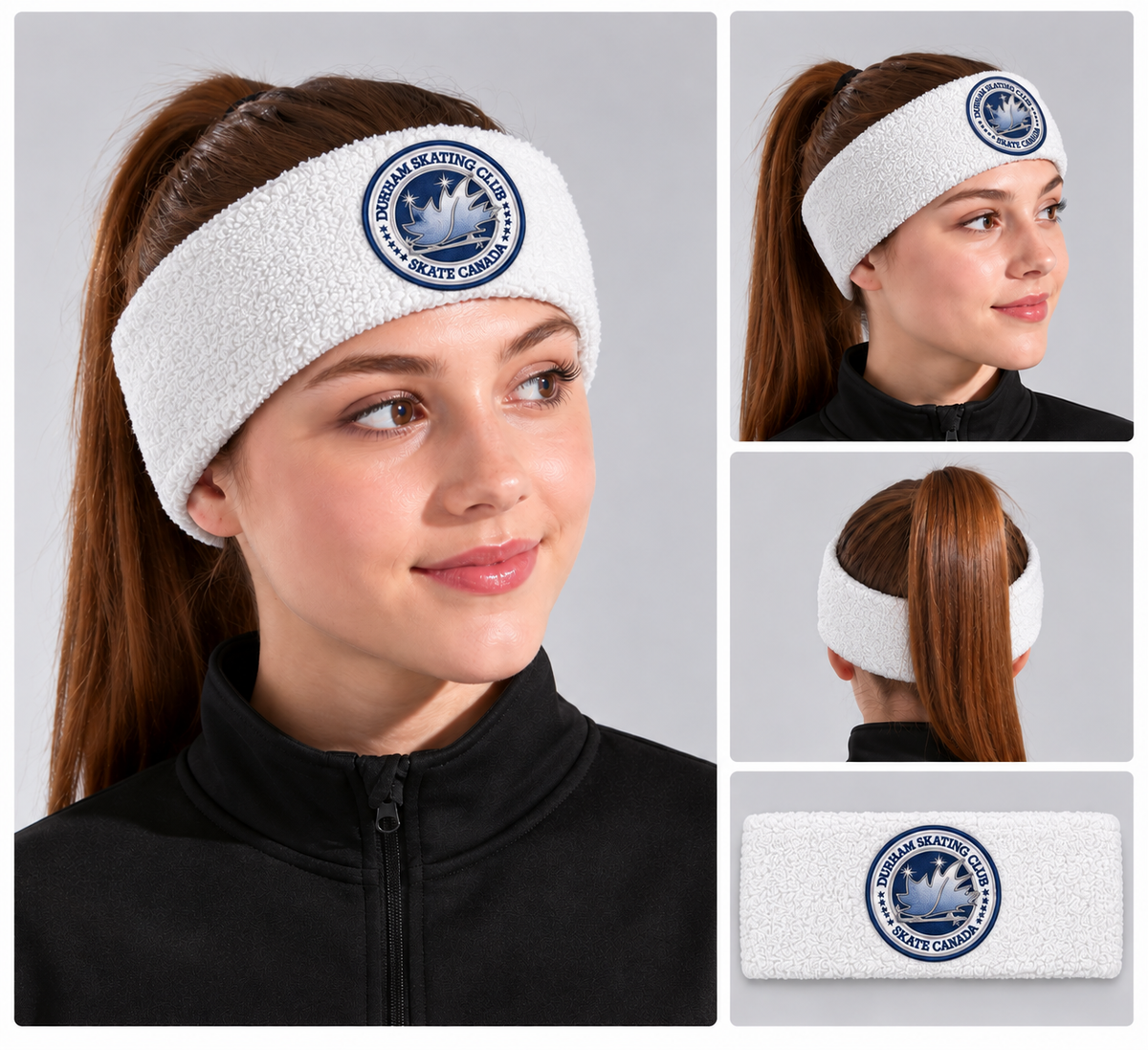 Durham Skating Club – Embroidered Terry Headband