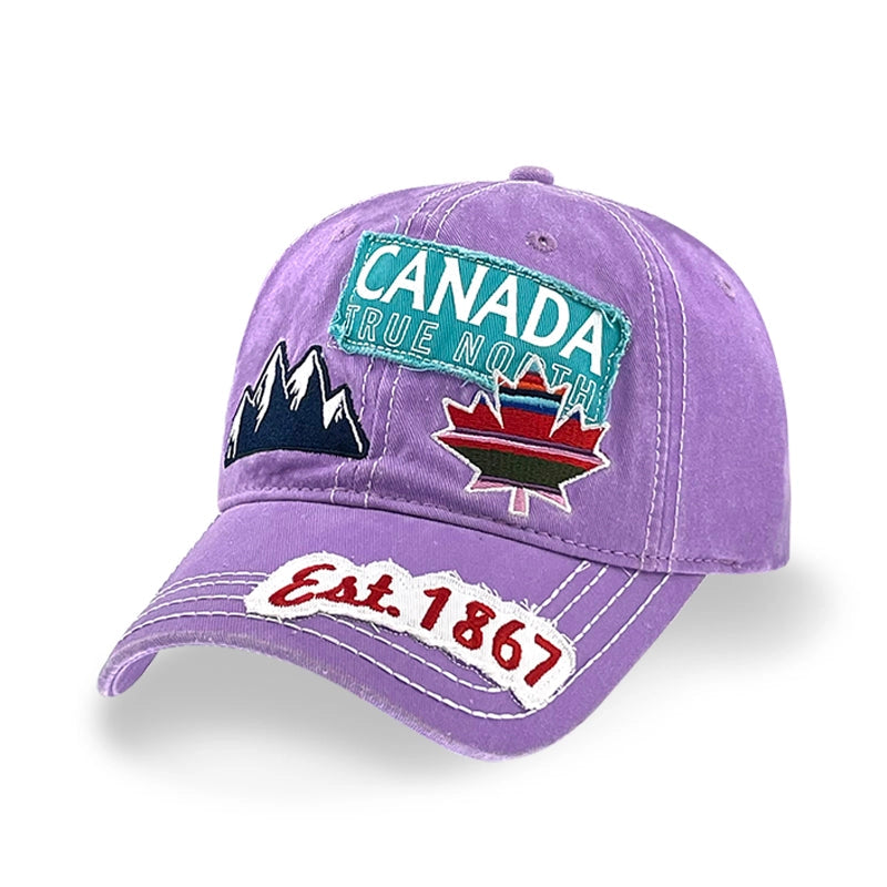 Canada Distressed Patch Baseball Cap