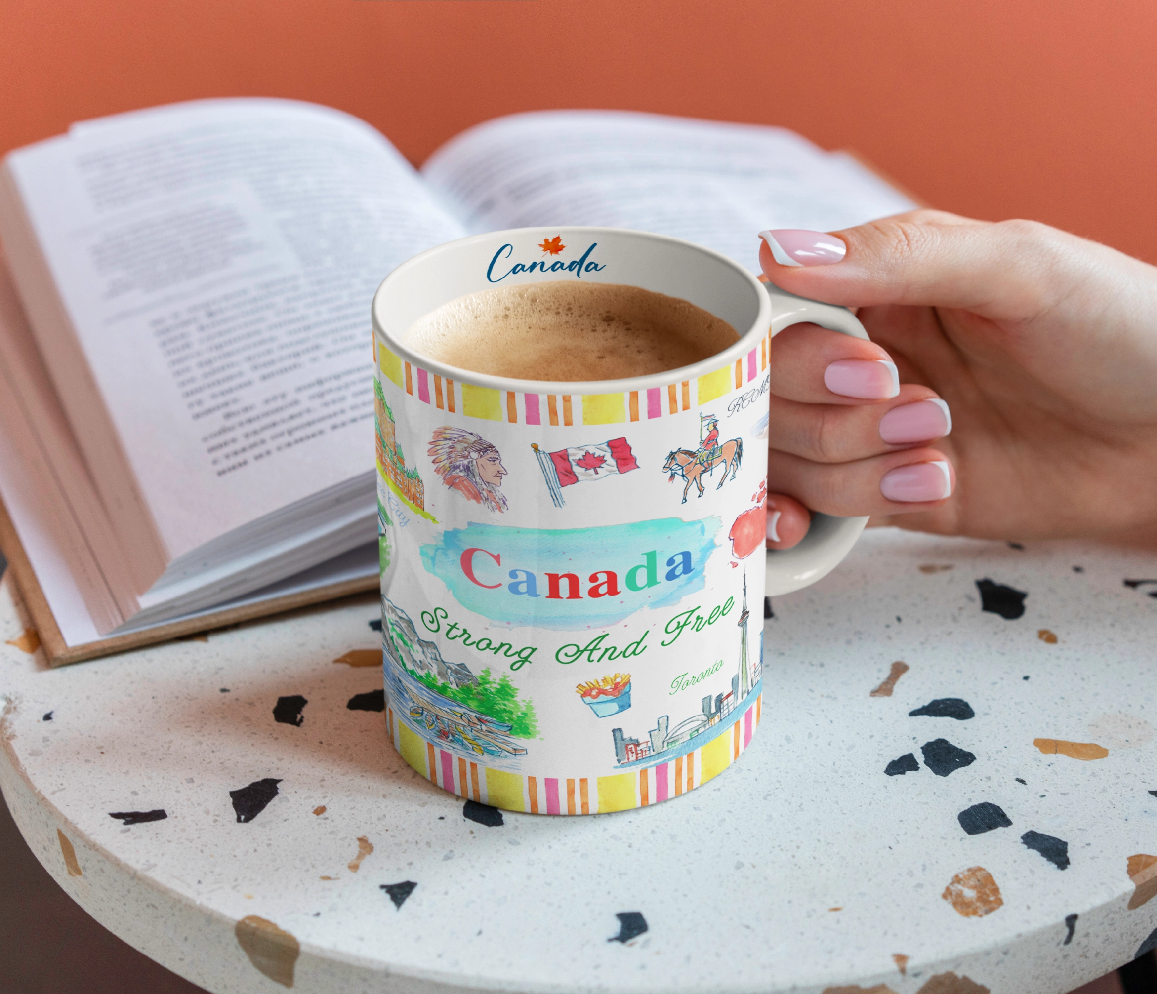 Canada Icons Souvenir Coffee Mug