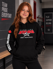 Shooting Stars Grey Highlands Team Hoodie – Black