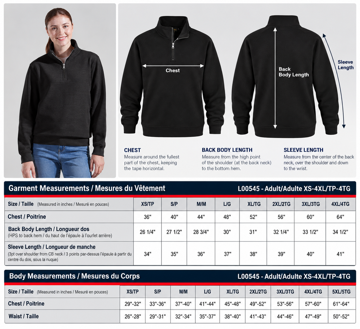 Durham Skating Club – Adult Quarter-Zip Sweatshirt (Unisex)