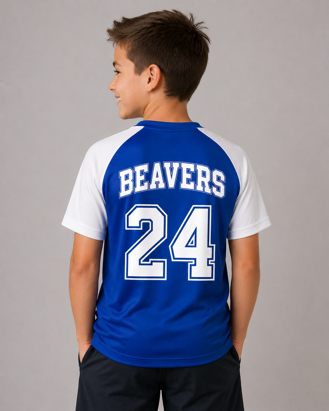 Beavercrest Youth Performance Shirt –   Royal  / White