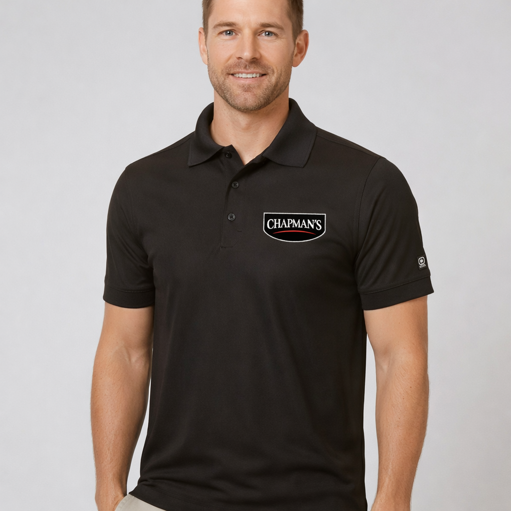 Chapman’s Men’s Polo T-Shirt — Black