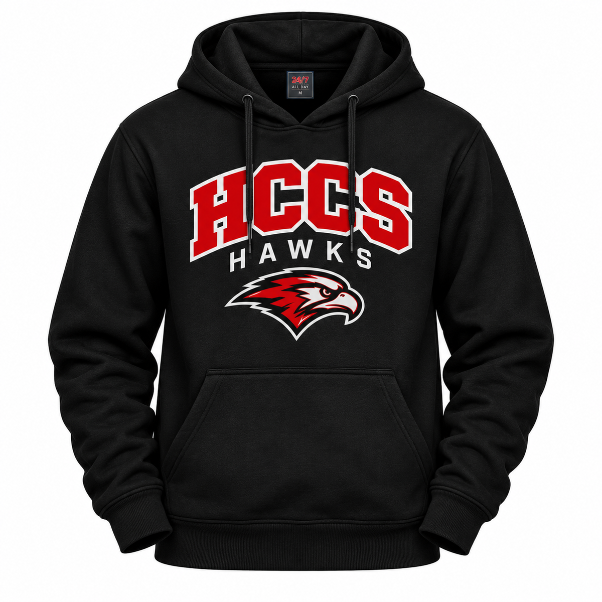 HCCS Hawks Printed Adult Pullover Hoodie