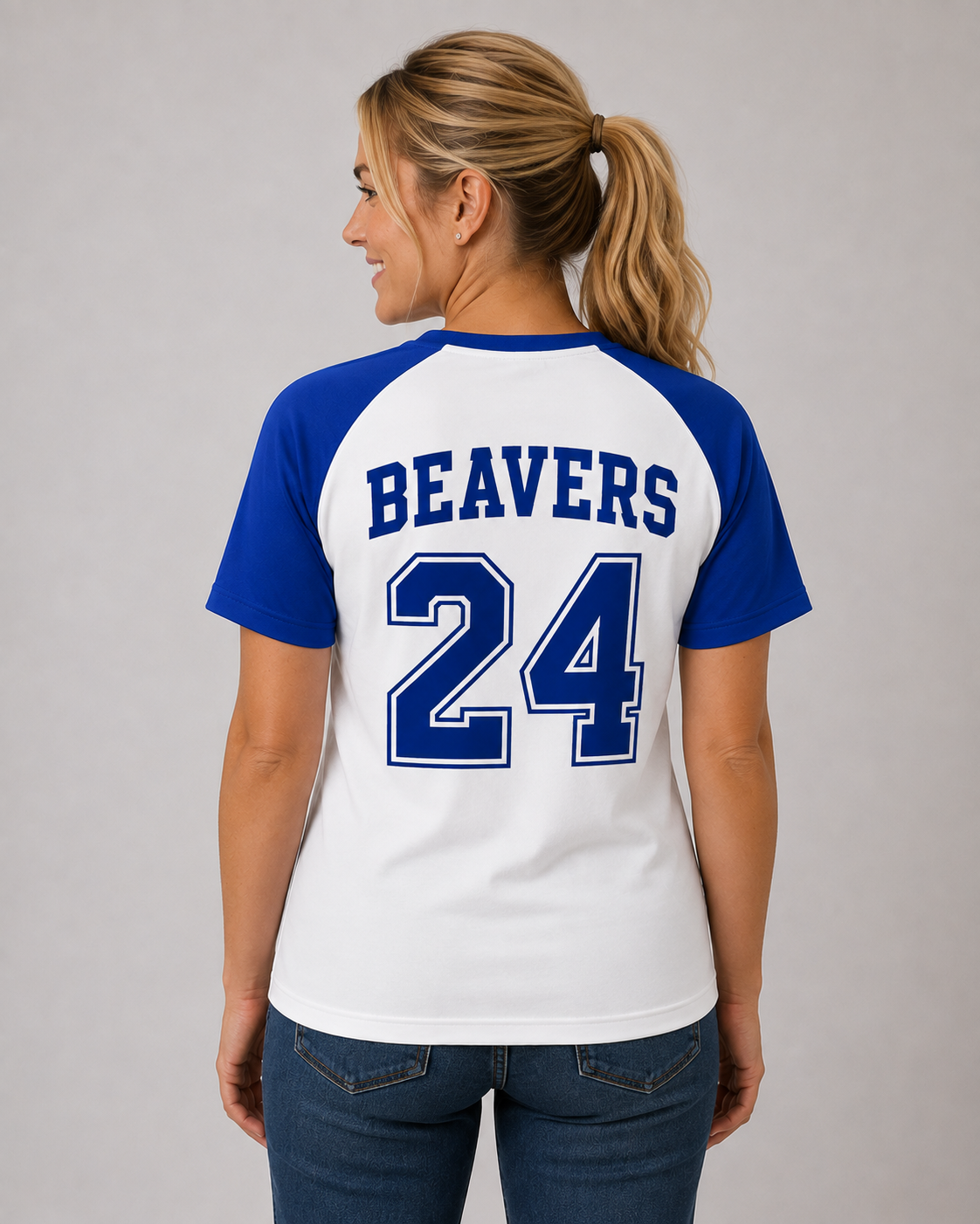 Beavercrest Adult Performance Shirt – White / Royal