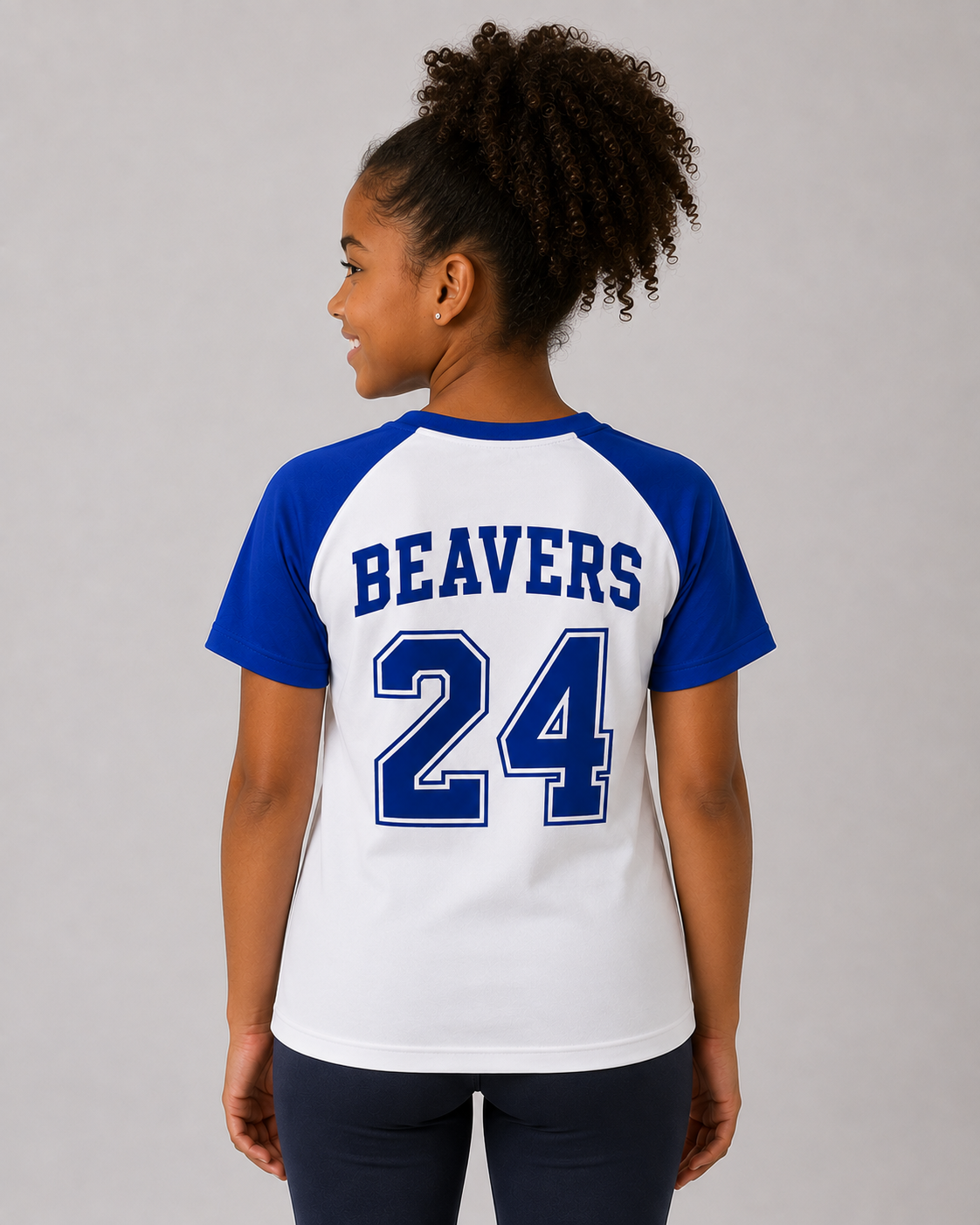 Beavercrest Youth Performance Shirt –  White / Royal