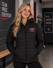 Shooting Stars Grey Highlands Women’s Puffer Jacket – Black