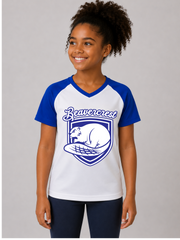 Beavercrest Youth Performance Shirt –  White / Royal