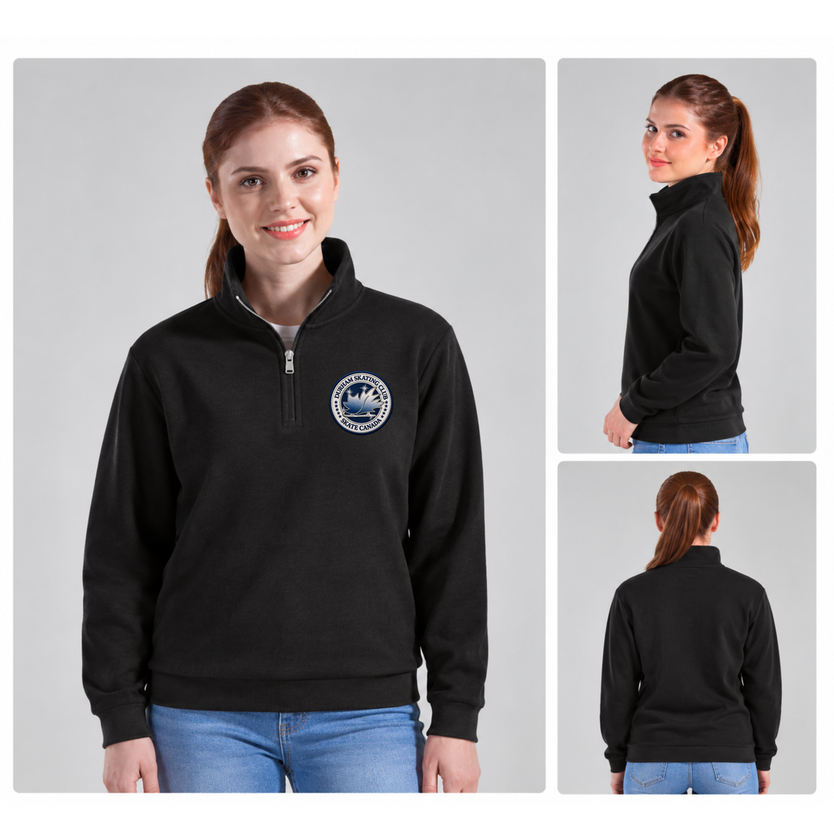 Durham Skating Club – Adult Quarter-Zip Sweatshirt (Unisex)