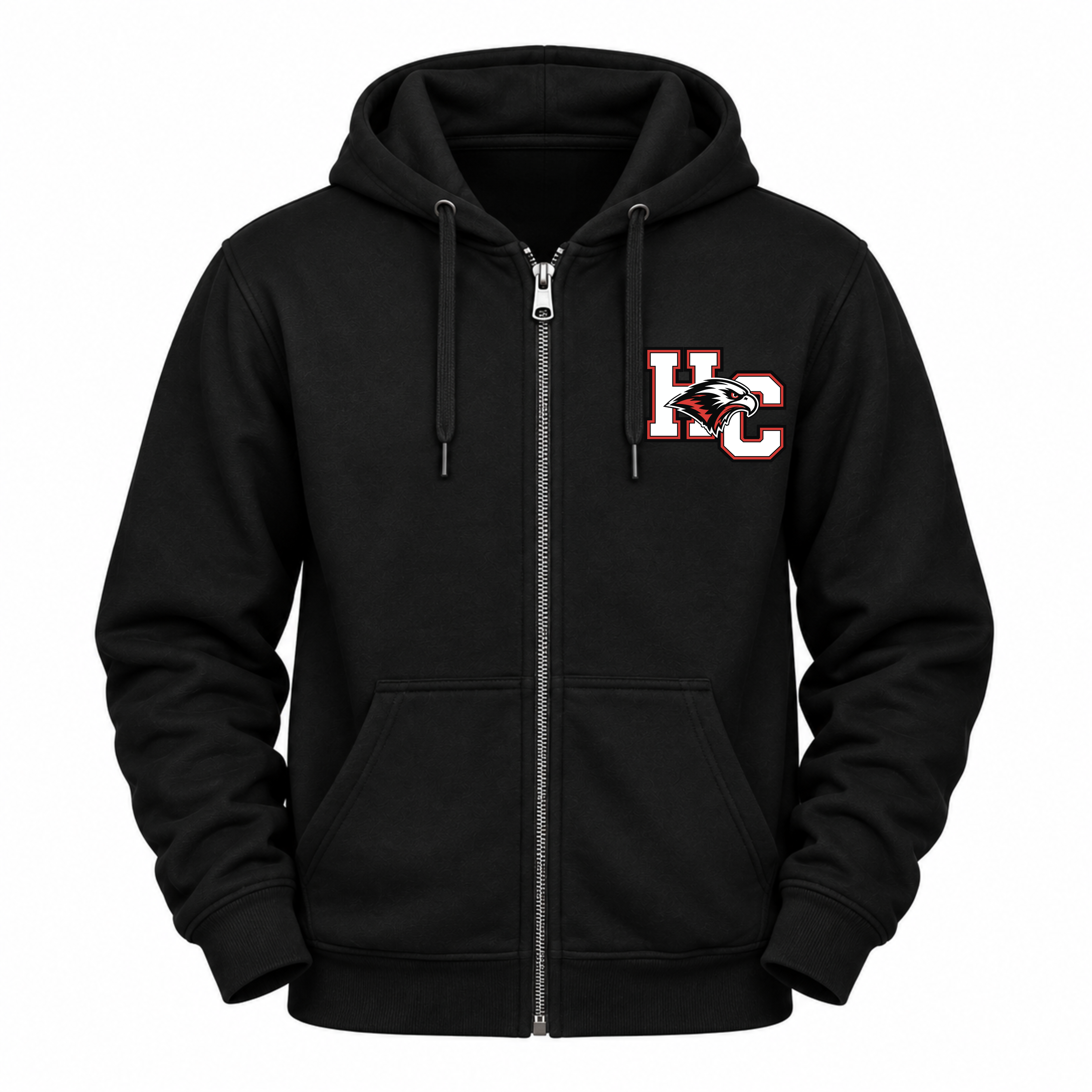 HCCS Hawks Adult Full-Zip Hoodie