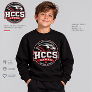 HCCS Hawks Printed Youth Crewneck Sweatshirt