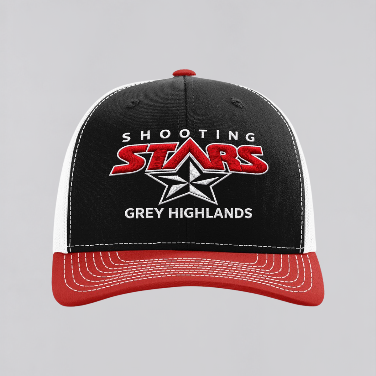 Shooting Stars Richardson 112 Trucker Cap – Black/White/Red