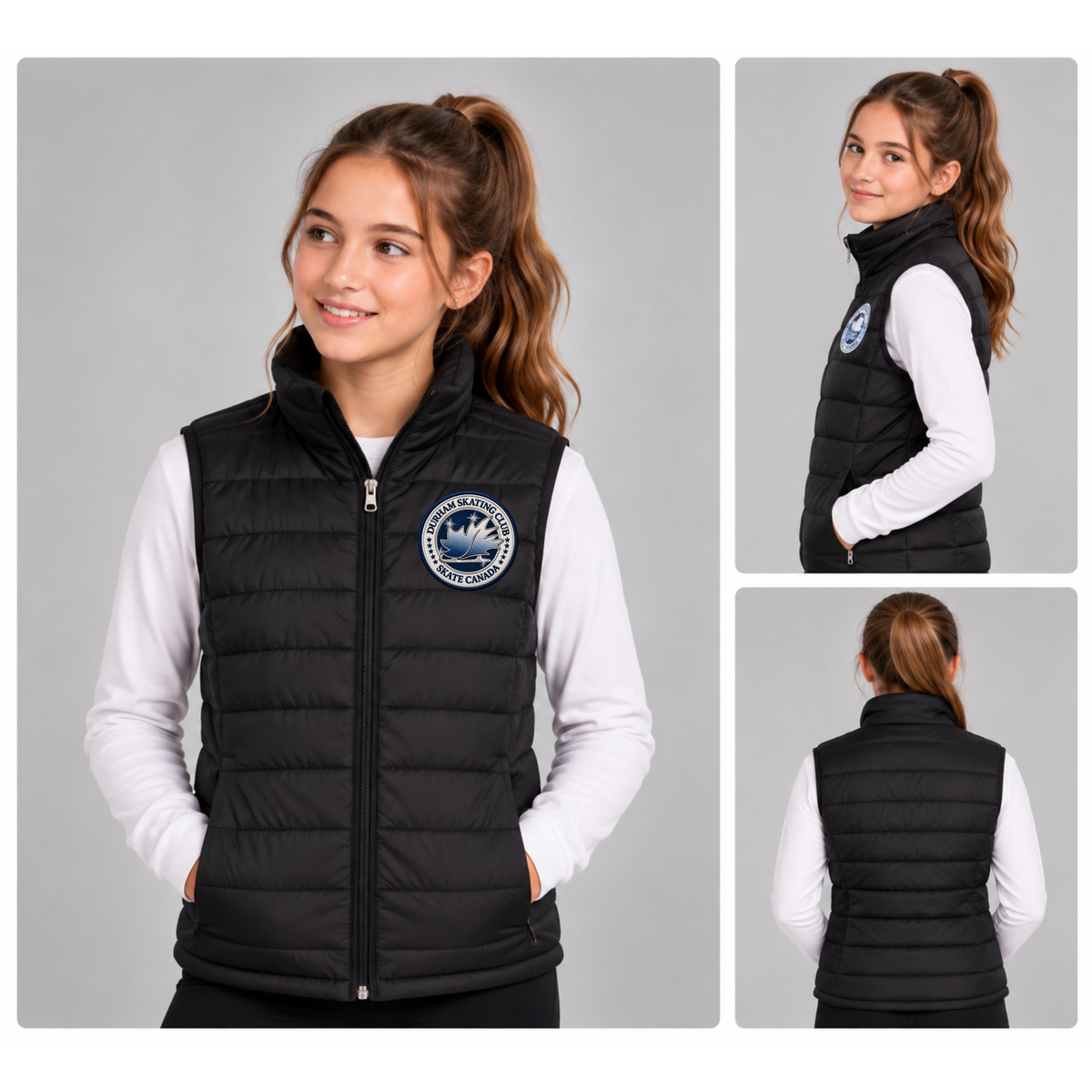 Durham Skating Club – Youth Puffer Vest