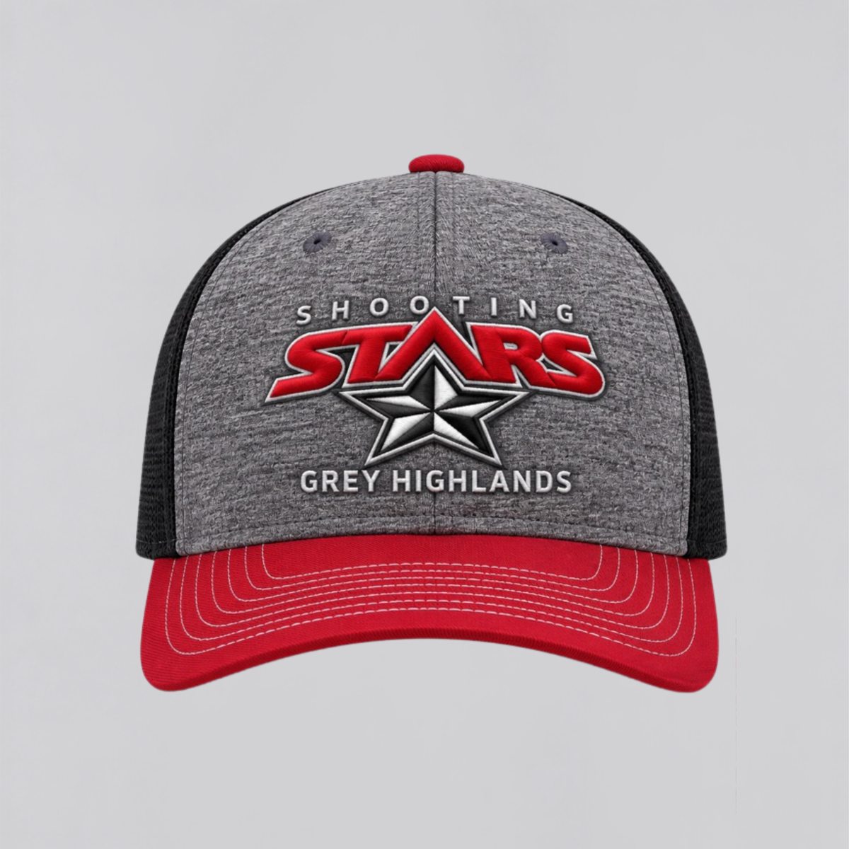 Shooting Stars Richardson 112 Trucker Cap – Grey/Black/Red