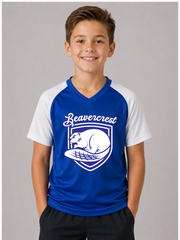 Beavercrest Youth Performance Shirt –   Royal  / White