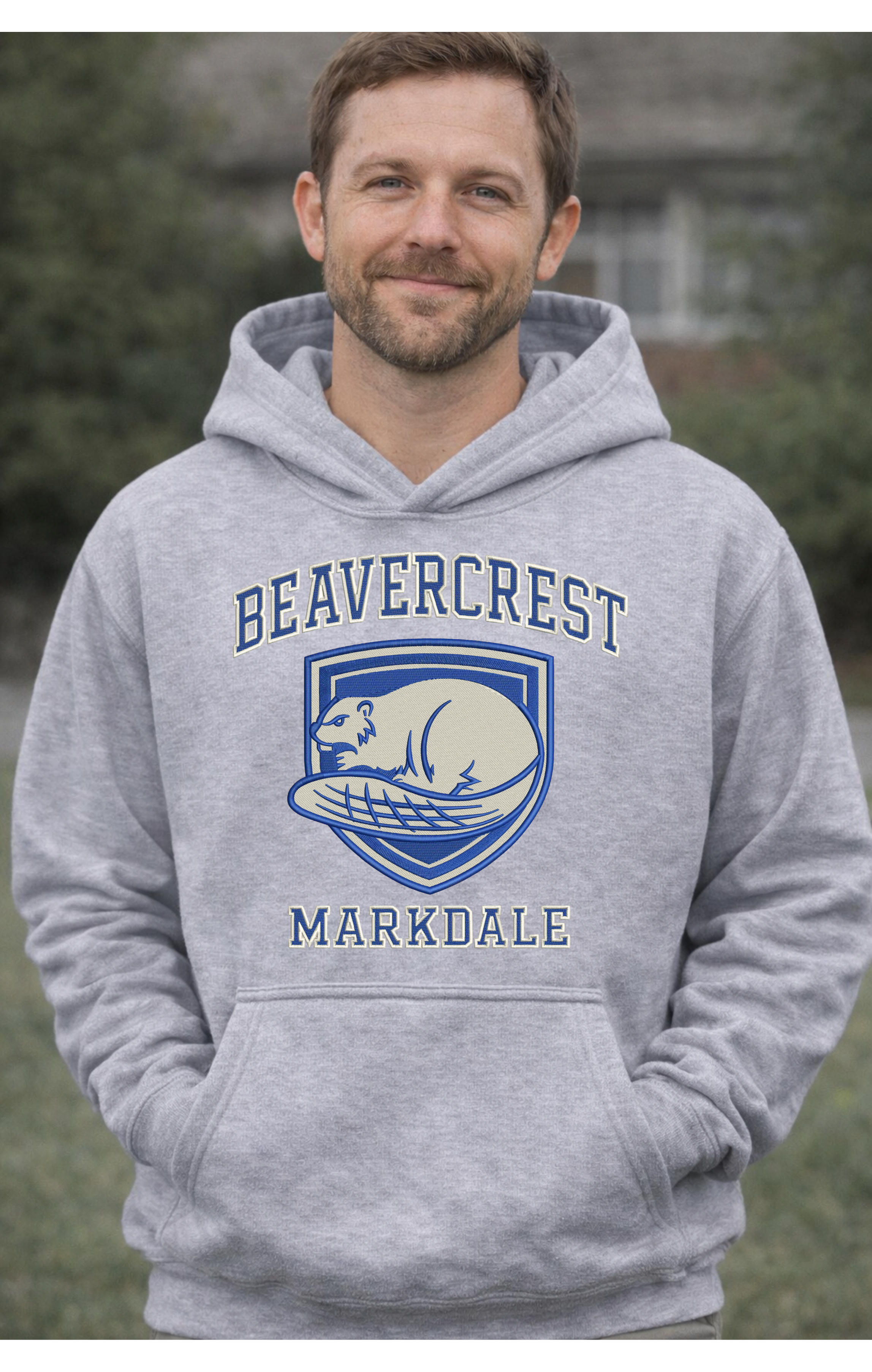 Beavercrest Adult Hoodie – Classic Blue