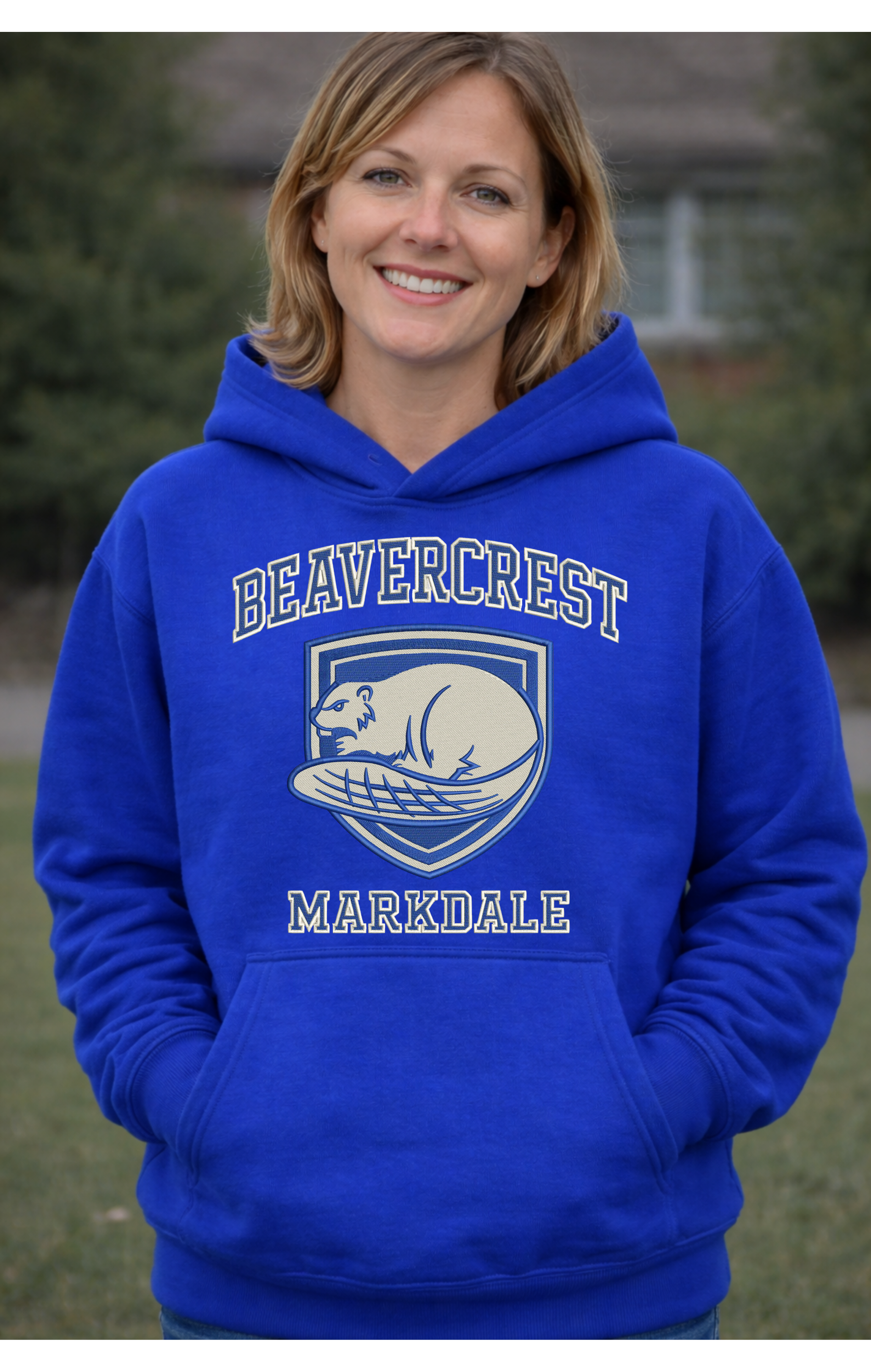 Beavercrest Adult Hoodie – Classic Blue
