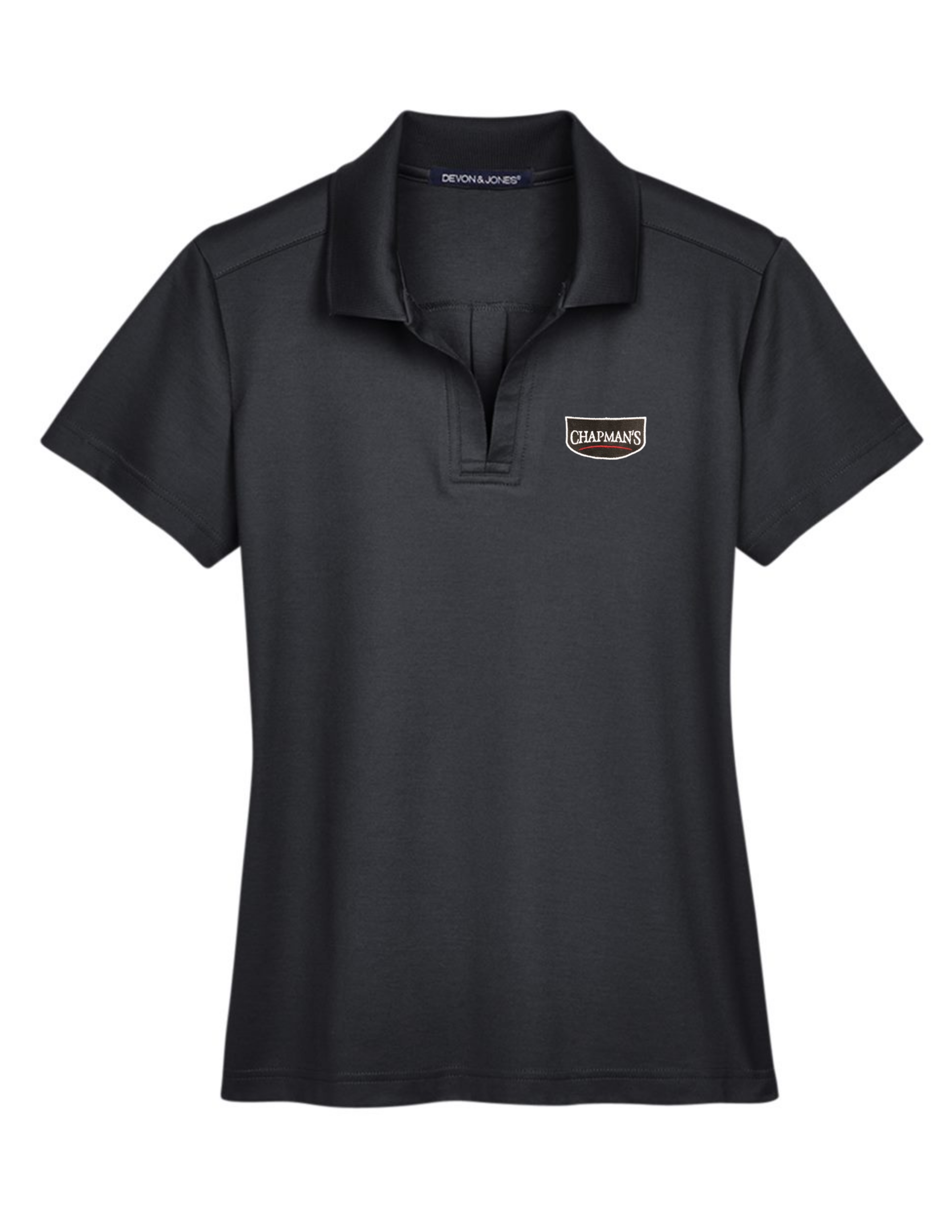 Chapman’s Women’s Polo T-Shirt — Black